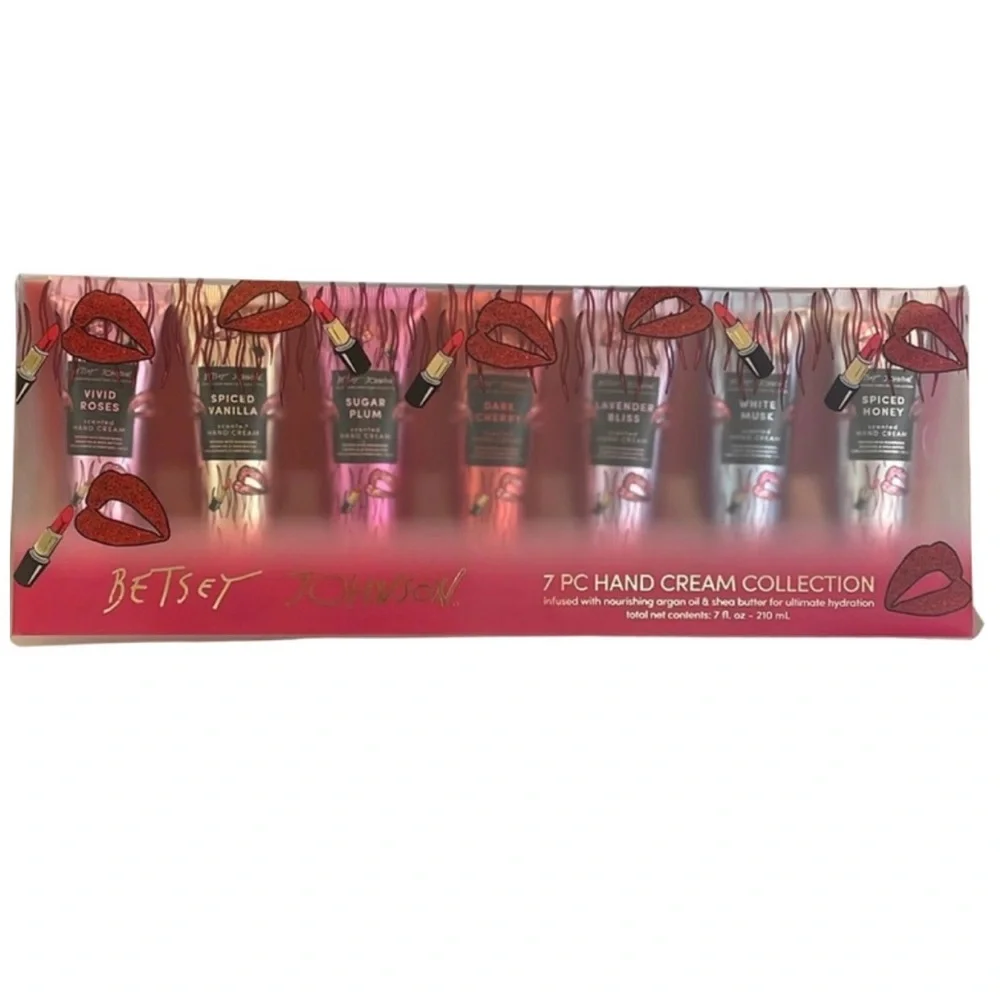 BETSEY JOHNSON 7 Piece Hand Cream Collection, NIP